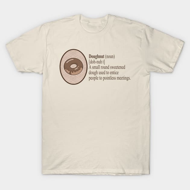 Dictionary Definition of a Doughnut Funny vocabulary meaning T-Shirt by IceTees